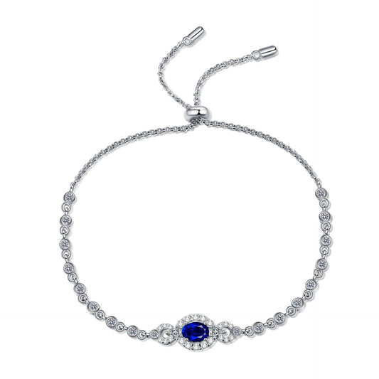 Moissanite Bracelets in 925 Sterling Silver 0.5ct 22cm