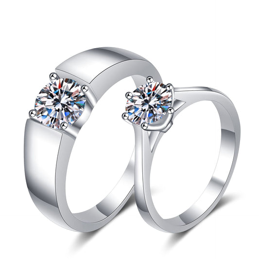 Moissanite Ring in 925 Sterling Silver 0.5ct,1ct,1.5ct