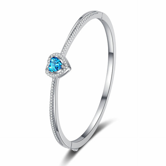 Moissanite Bangles in 925 Sterling Silver 1.45ct