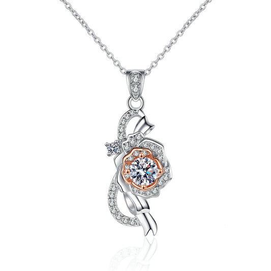 Moissanite Necklaces in 925 Sterling Silver 0.5ct