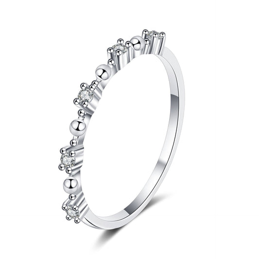 Moissanite Ring in 925 Sterling Silver