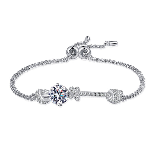 Moissanite Bracelets in 925 Sterling Silver 2ct