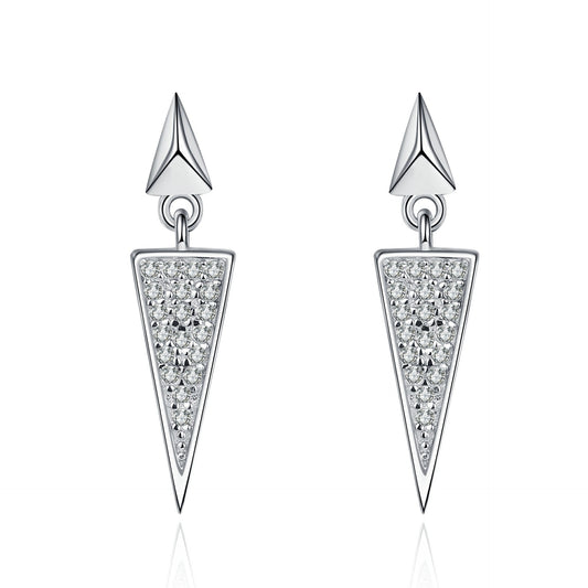 Moissanite Earrings in 925 Sterling Silver