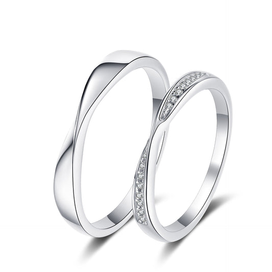 Moissanite Ring in 925 Sterling Silver