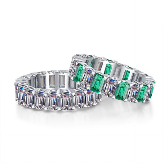 Moissanite Ring in 925 Sterling Silver
