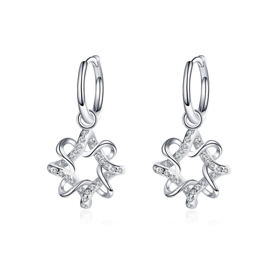 Moissanite Earrings in 925 Sterling Silver