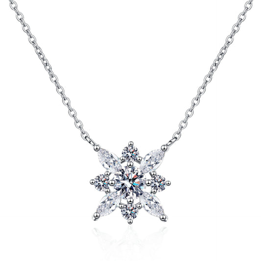 Moissanite Necklaces in 925 Sterling Silver 0.5ct