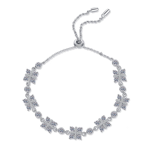 Moissanite Bracelets in 925 Sterling Silver 2.16ct
