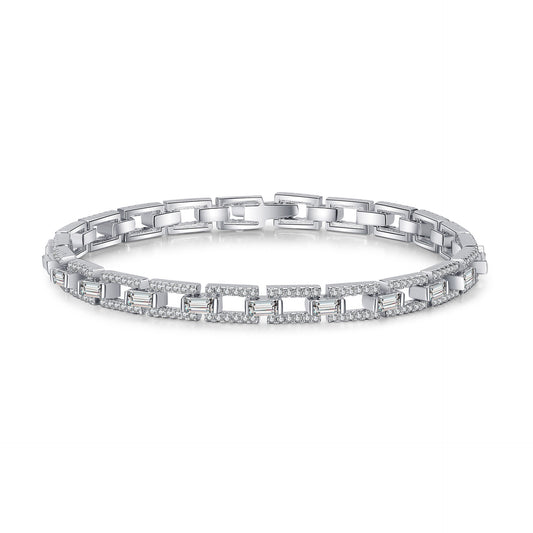 Moissanite Bracelets in 925 Sterling Silver 3.5ct 18cm