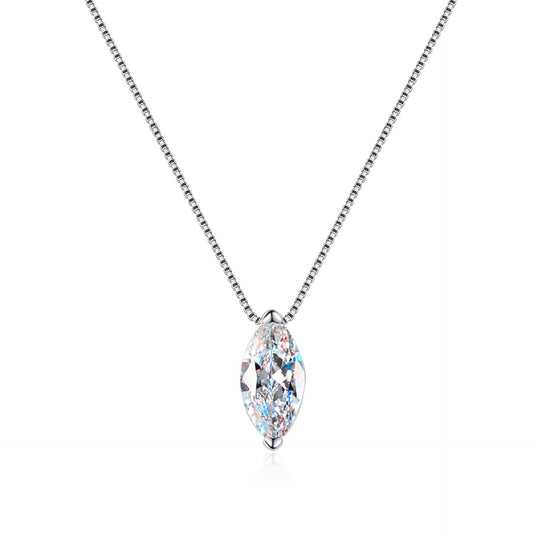 Moissanite Necklaces in 925 Sterling Silver 1ct