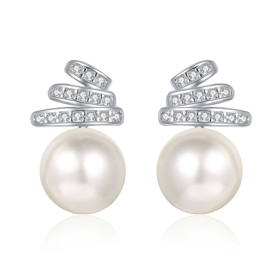 Moissanite Earrings in 925 Sterling Silver