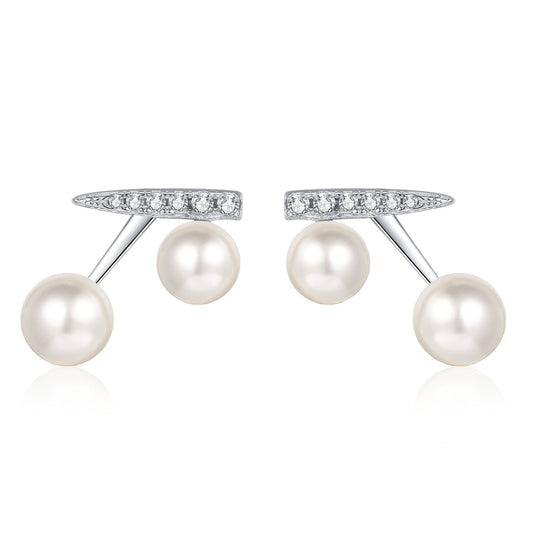 Moissanite Earrings in 925 Sterling Silver