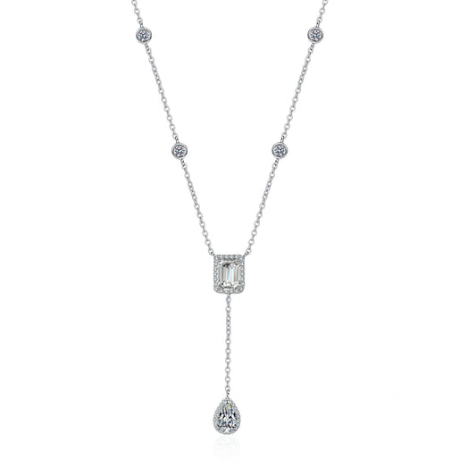Moissanite Necklaces in 925 Sterling Silver 3ct
