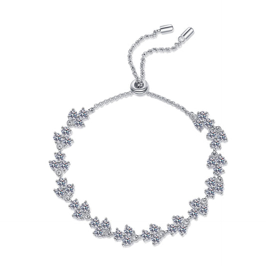 Moissanite Bracelets in 925 Sterling Silver 4.2ct