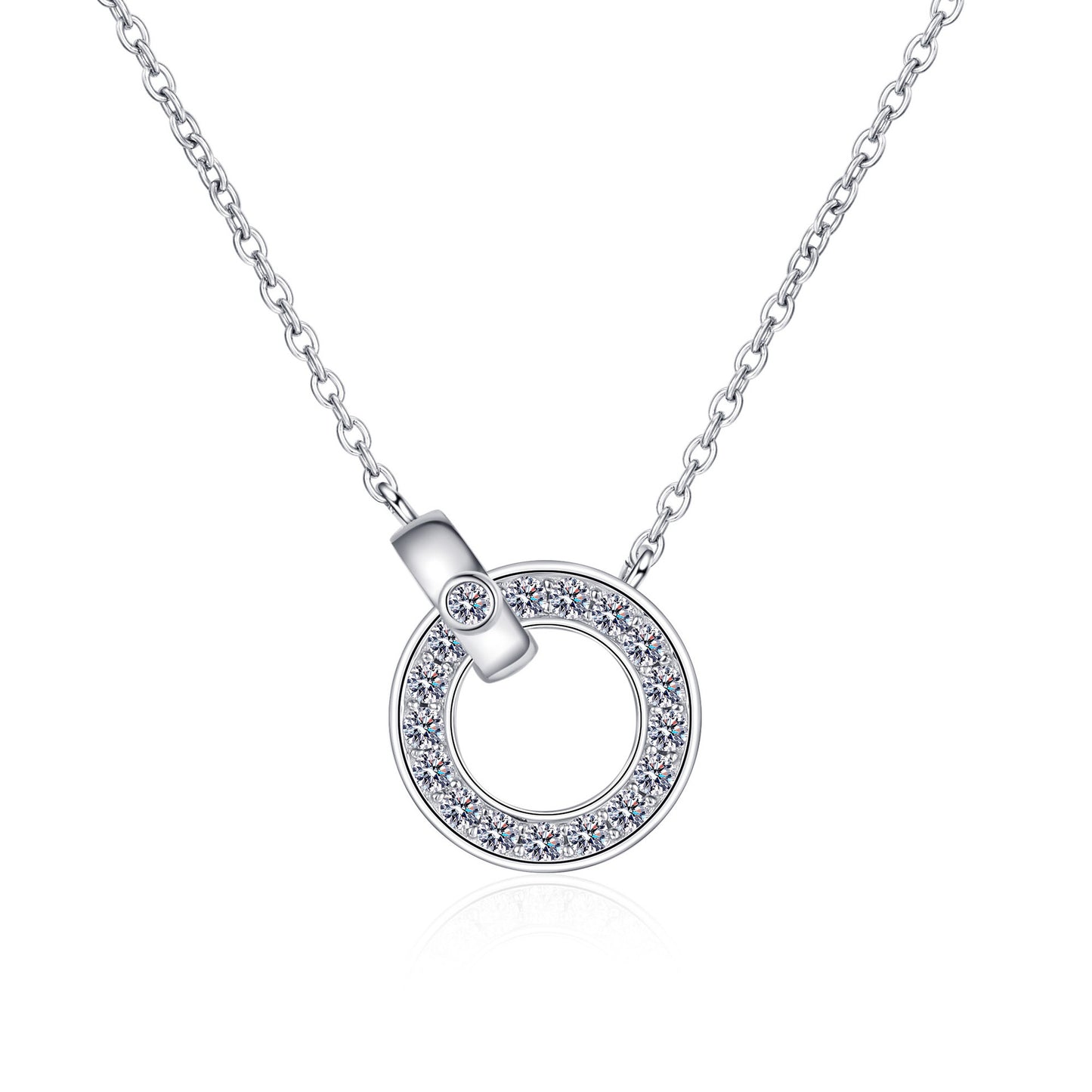 Moissanite Necklaces in 925 Sterling Silver 0.45ct