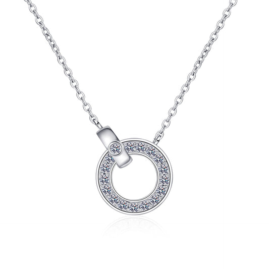Moissanite Necklaces in 925 Sterling Silver 0.45ct