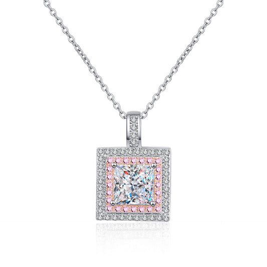 Moissanite Necklaces in 925 Sterling Silver 1ct