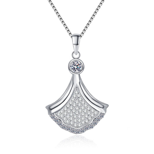 Moissanite Necklaces in 925 Sterling Silver 0.879ct
