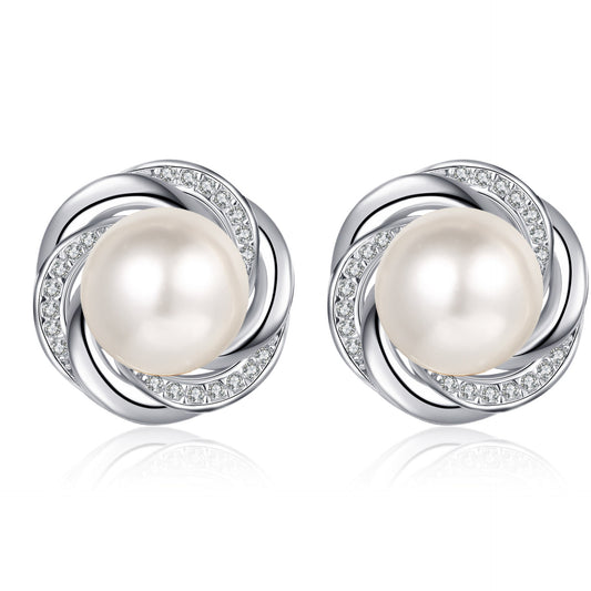 Moissanite Earrings in 925 Sterling Silver