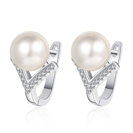 Moissanite Earrings in 925 Sterling Silver