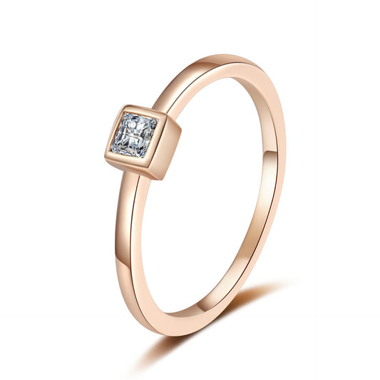 Moissanite Ring in 925 Sterling Silver