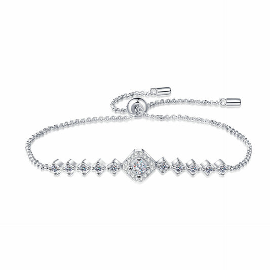 Moissanite Bracelets in 925 Sterling Silver 0.7ct 25cm