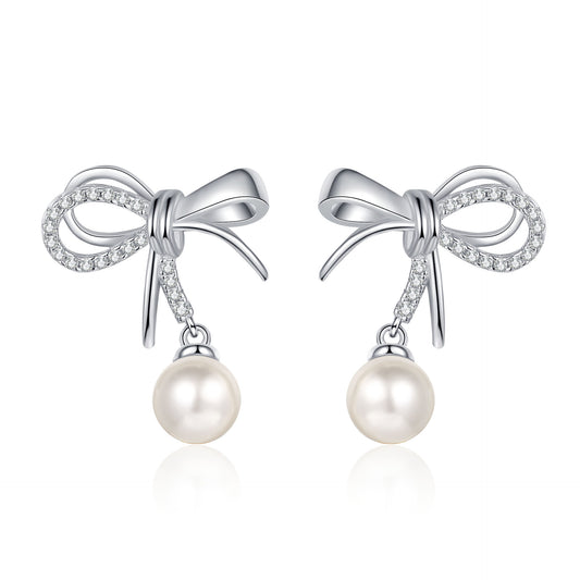 Moissanite Earrings in 925 Sterling Silver