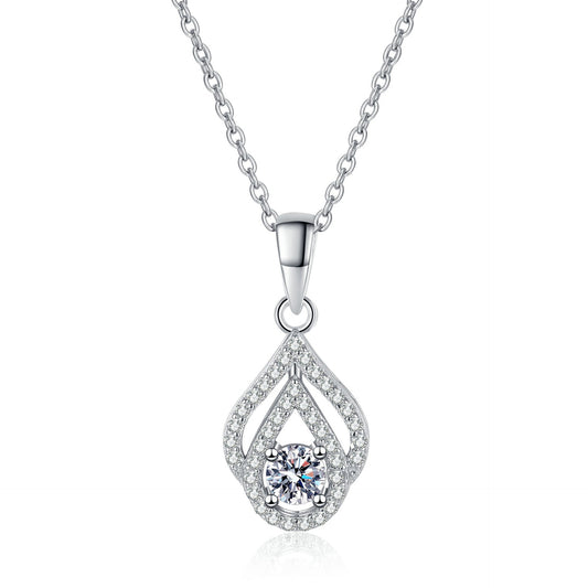 Moissanite Necklaces in 925 Sterling Silver 0.3ct