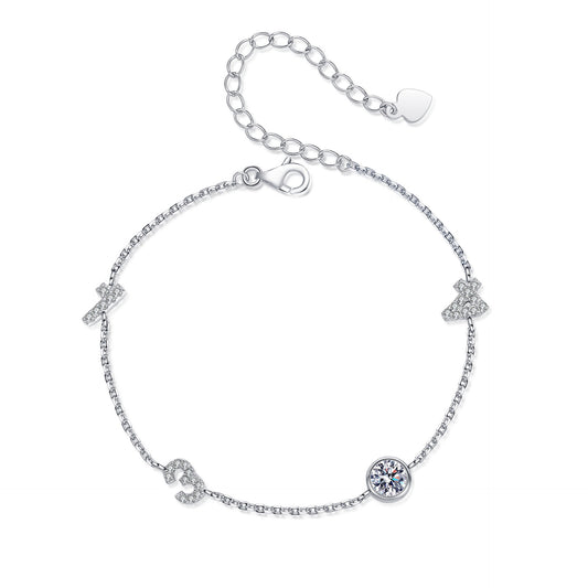 Moissanite Bracelets in 925 Sterling Silver 0.5ct