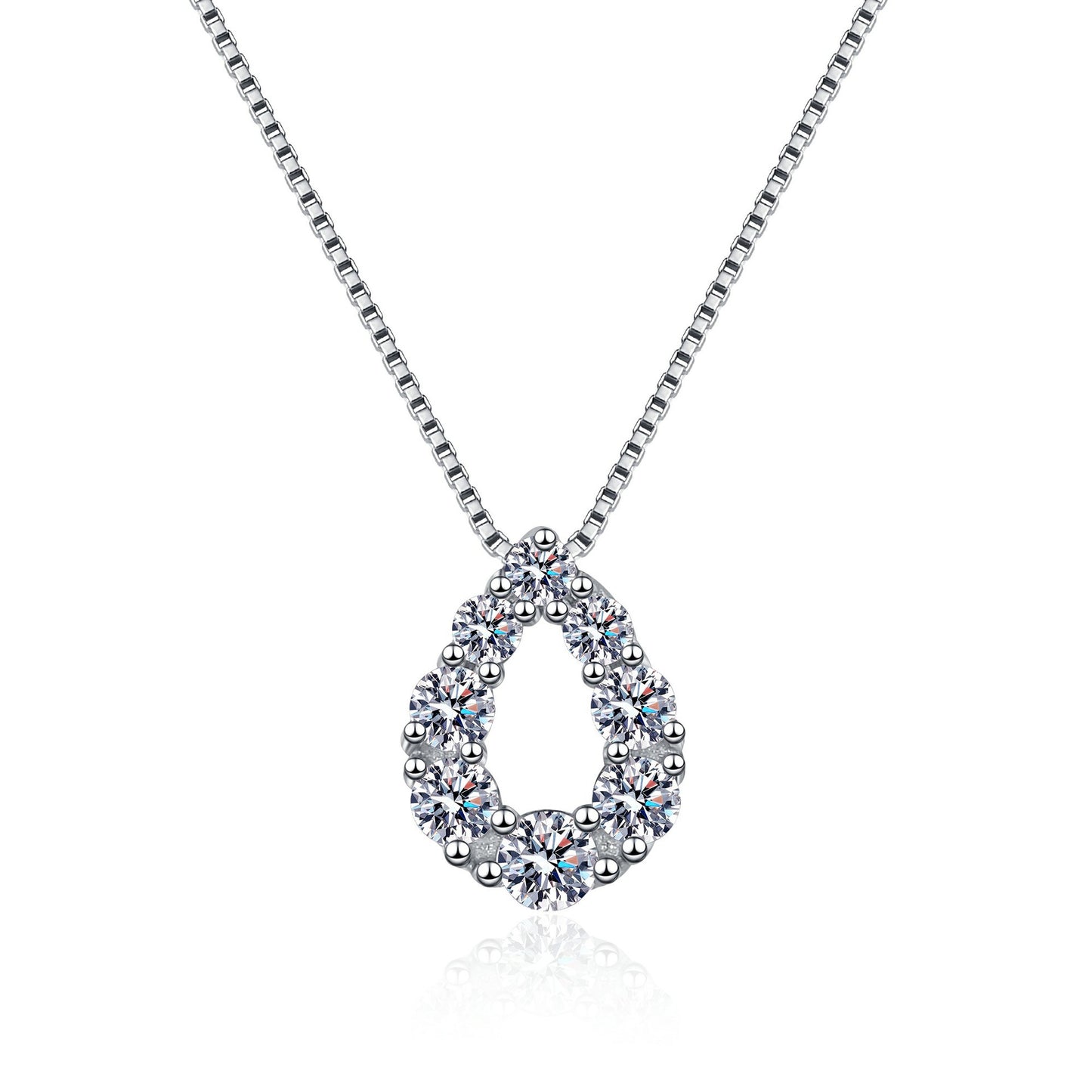 Moissanite Necklaces in 925 Sterling Silver 0.62ct