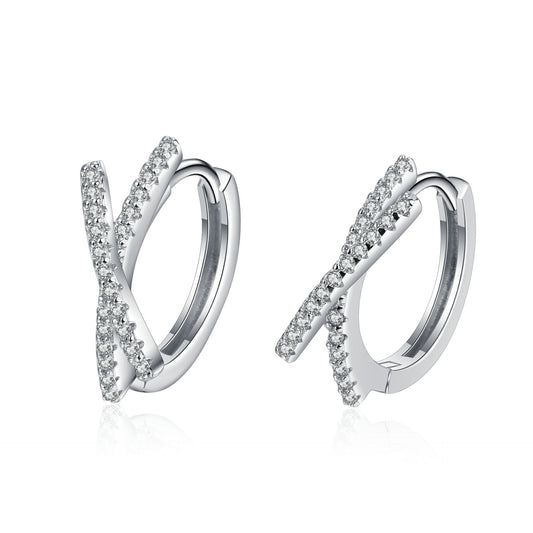 Moissanite Earrings in 925 Sterling Silver