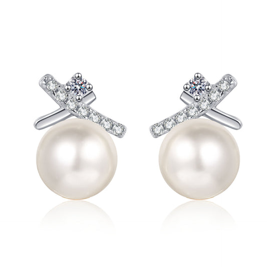 Moissanite Earrings in 925 Sterling Silver