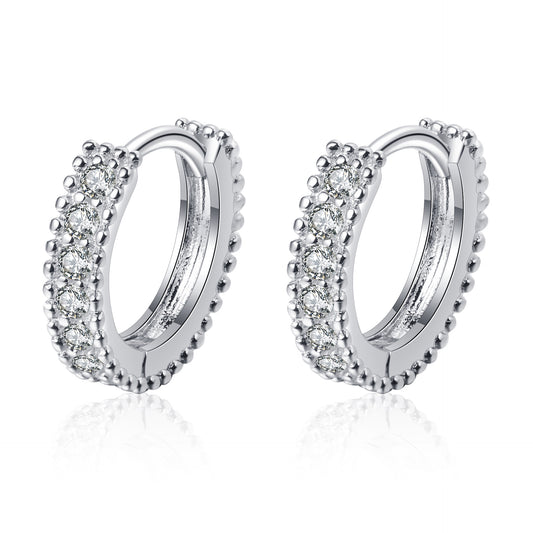 Moissanite Earrings in 925 Sterling Silver 0.14ct