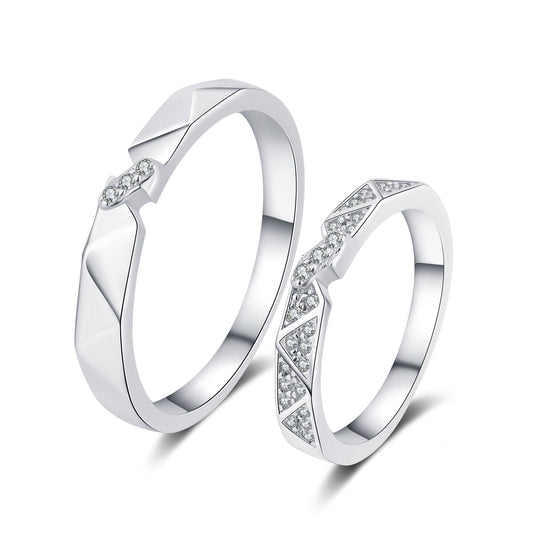 Moissanite Ring in 925 Sterling Silver