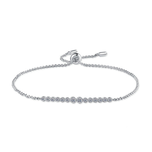 Moissanite Bracelets in 925 Sterling Silver 0.24ct