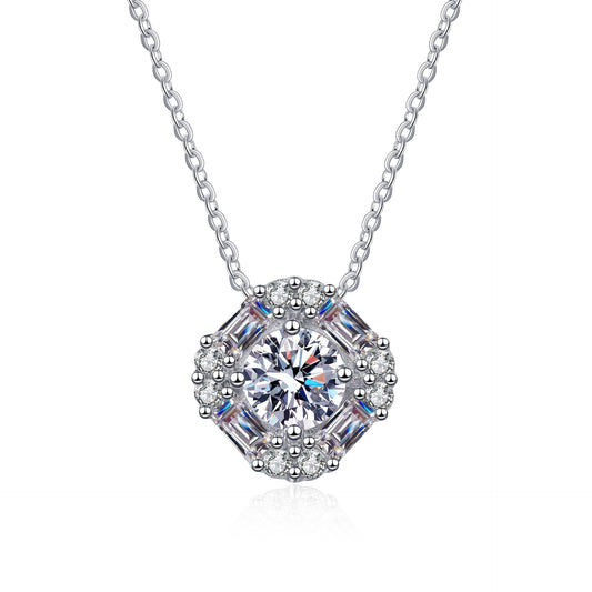 Moissanite Necklaces in 925 Sterling Silver 1.62ct
