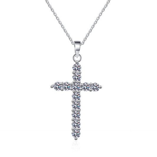 Moissanite Necklaces in 925 Sterling Silver 0.36ct 0.72ct 1.2ct 3.6ct