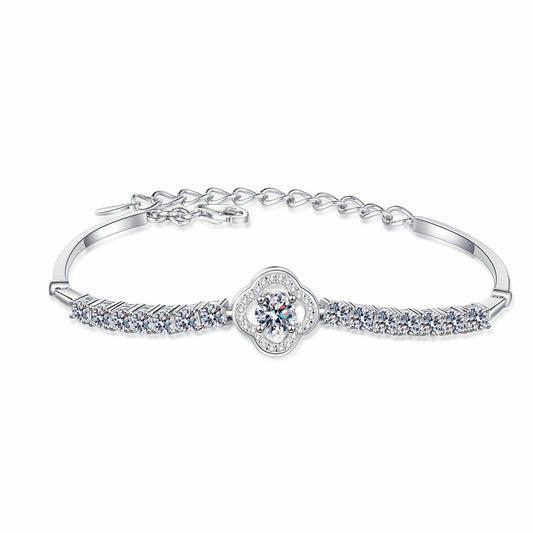 Moissanite Bracelets in 925 Sterling Silver 1.9ct 22cm