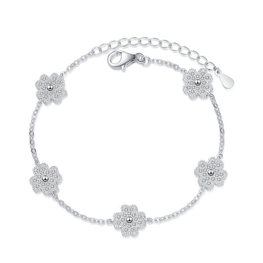 Moissanite Bracelets in 925 Sterling Silver 0.64ct