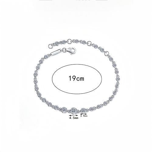 Moissanite Bracelets in 925 Sterling Silver 0.87ct