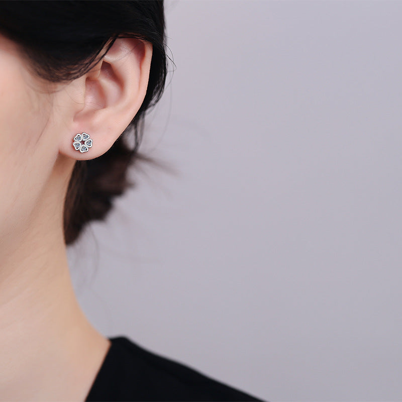 Moissanite Earrings in 925 Sterling Silver
