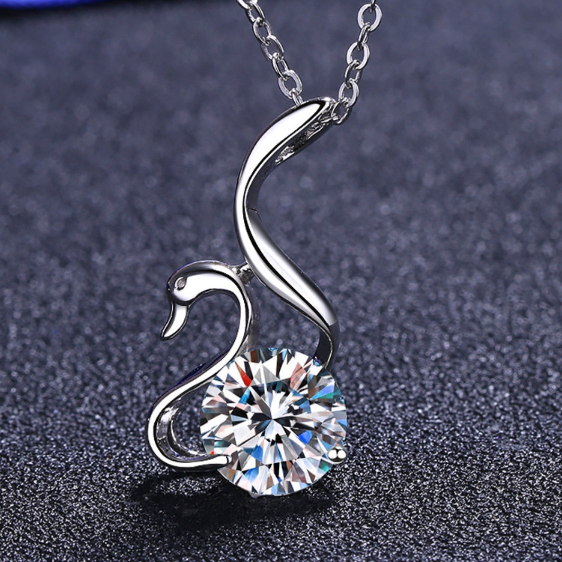 Moissanite Necklaces in 925 Sterling Silver 2ct