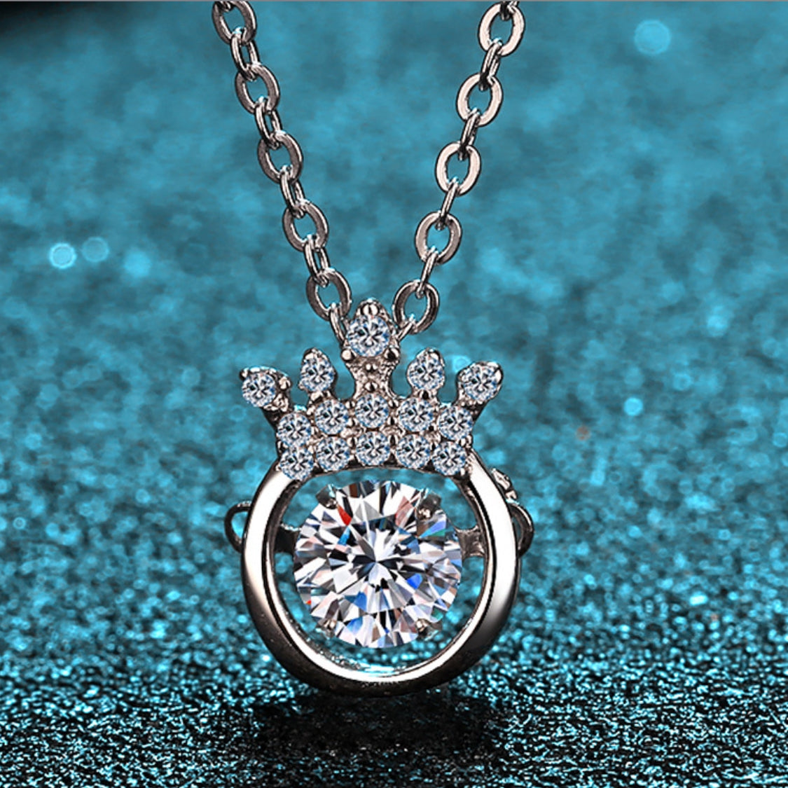 Moissanite Necklaces in 925 Sterling Silver 0.5ct