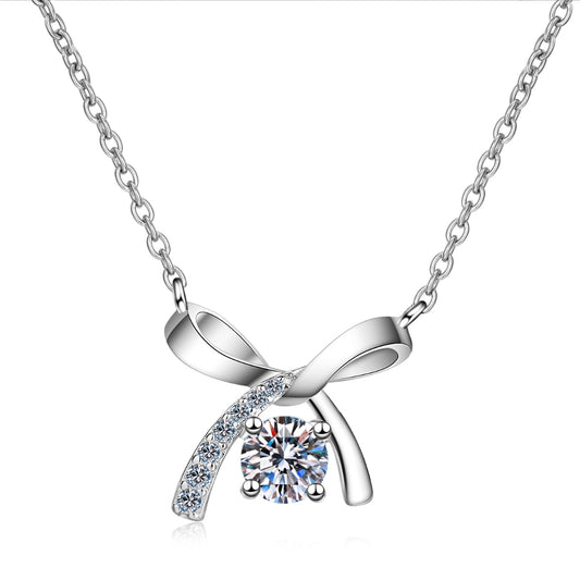 Moissanite Necklaces in 925 Sterling Silver 0.5ct