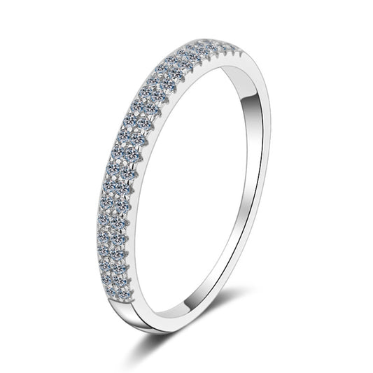 Moissanite Ring in 925 Sterling Silver