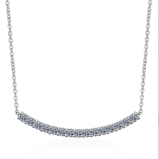 Moissanite Necklaces in 925 Sterling Silver 0.45ct 0.9ct