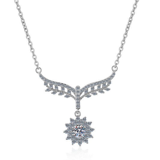 Moissanite Necklaces in 925 Sterling Silver 0.5ct
