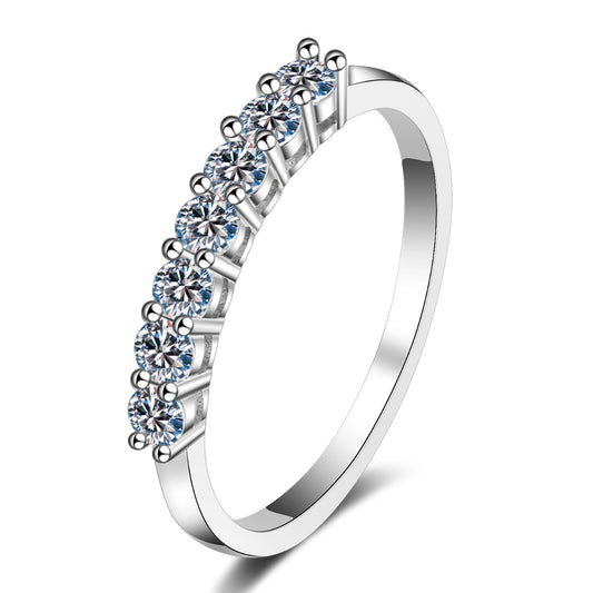 Moissanite Ring in 925 Sterling Silver