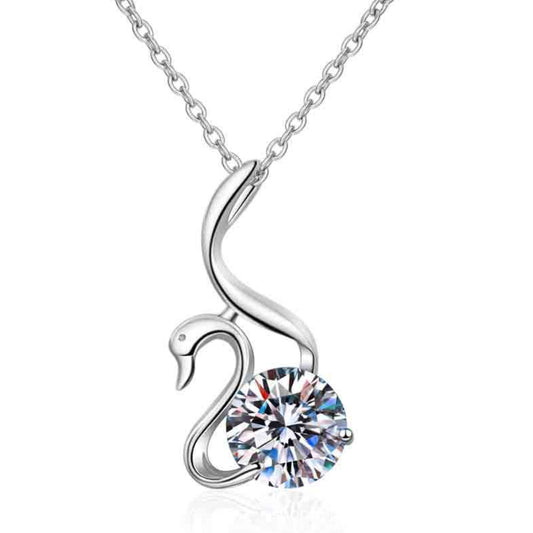 Moissanite Necklaces in 925 Sterling Silver 2ct