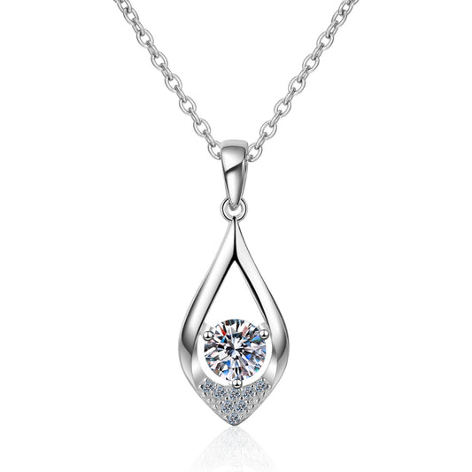 Moissanite Necklaces in 925 Sterling Silver 0.5ct